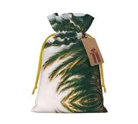 Los Angeles - Sac à bonbons de Noël avec cordon de serrage - Motif palmiers - Réutilisables
