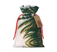 Los Angeles - Sac à bonbons de Noël avec cordon de serrage - Motif palmiers - Réutilisables