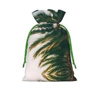 Los Angeles - Sac à bonbons de Noël avec cordon de serrage - Motif palmiers - Réutilisables