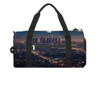 Los Angeles Skyline Sac de sport fourre-tout léger pour homme et femme, blanc, taille unique, blanc, Taille unique