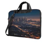 Los Angeles Skyline Sac fourre-tout pour ordinateur portable pour homme et femme, Noir/blanc, 13 inch