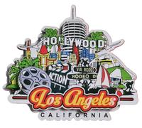Los Angeles USA Touristique Souvenirs 3D Frigo Aimant Maison Cuisine Réfrigérateur Décoration Aimant Garder Artisanat