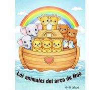 Los Animales del Arca de Noé | Libro para Colorear: Libro para colorear infantil con parejas de animales | Para niños de 4 a 6 años