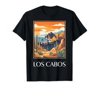 Los Cabos Baja California sur Mexico Art rétro Vintage T-Shirt