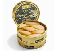 LOS PEPERETES Chipirons à l’huile d’olive 120 g | Conserve artisanale | Calmar tendre