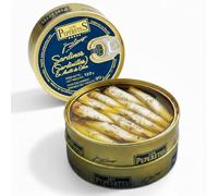 LOS PEPERETES Petites sardines à l’huile d’olive vierge extra 120 g | Sardines gourmet de Galice | Conserve artisanale premium | Poisson bleu des Rías de Galice
