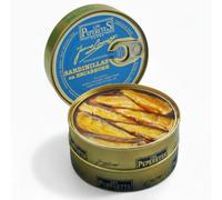 LOS PEPERETES Petites sardines en escabèche 120 g | Sardines gourmet | Conserve artisanale à l’huile d’olive et au vinaigre | Poisson bleu atlantique | Goût traditionnel de Galice