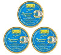 LOS PEPERETES x3 Boîte Anchois en escabèche 120 g | Conserve gourmande de Galice | Anchois de l’Atlantique | Élaboration artisanale | Goût traditionnel