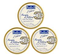 LOS PEPERETES x3 Boîte Couteaux de mer nature 120 g | Fruits de mer gourmets de Galice | 10-12 pièces | Élaboration artisanale | Conserve premium des Rías de Galice