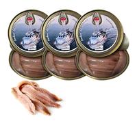Los Picones Gourmet Anchoas Premium Cantabric XL Pack 3 boîtes à l'huile d'olive (300g/30 filets) Conserves Gourmet avec Grandes Bocartes Santoña