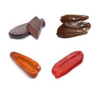 Los Picones Gourmet® Lot de 4 œufs assortis I Œuf de thon (140 g env.) I Œuf d'étournin (environ 100 g) I Œuf de Mujol (140 g env.) I Œuf de Maruca (env. 170 g) I Salazones Gourmet