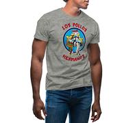 Los Pollos Restaurant Hermanos Bad Breaking T-Shirt Gris pour Homme Size XL