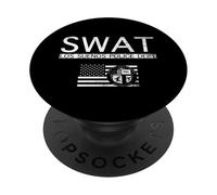 Los Suenos Police SWAT Ready Or Not For Action Tactical Game PopSockets PopGrip Adhésif