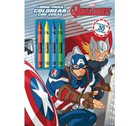 Los Vengadores. Libro para colorear con ceras: Con pegatinas