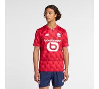 LOSC Lille Homme New Balance Home Short Sleeve Jersey en Rouge, Polyester, Taille L