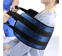 [LOSCHEN] Ceinture de transfert de 110 cm pour patients, ceinture de transfert de lit rembourrée pour handicapés, personnes âgées, fauteuil roulant, lit (bleu)