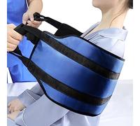 LOSCHEN Sangle de transfert de 110 cm, pour personnes handicapées, personnes âgées, gériatriques, blessées, en toute sécurité, en voiture, fauteuil roulant, lit (bleu, extra large)