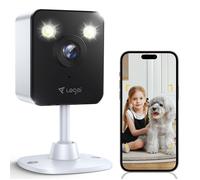 LOSEI Caméra de Surveillance WiFi 1080P 2MP Caméra Connectée avec Suivi Intelligent Sirène Audio Compatible Alexa pour Bébé/Animaux