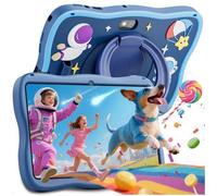 LOSEI Tablette Tactile 7"" Android 10 Pad Éducative 2+16Go (128Go Extensible) Contrôle Parental 1,3+3MP avec Étui d'Astronaute Bleu