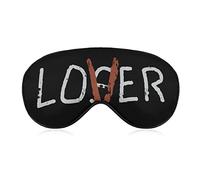 Loser Lover Sleep Eye Mask Soft Eye Covers Blocking Lights Bandeau avec sangle réglable pour la sieste de voyage