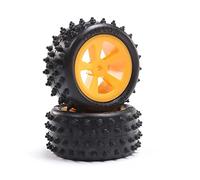 LOSI 4 Row Rear Tires Mounted Orange 2 Mini JRX2 LOS41022 Tire