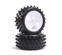 Losi 4 Row Rear Tires Mounted White 2 Mini JRX2 LOS41024 Tire