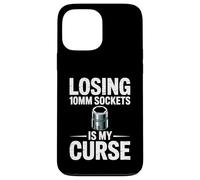 Losing 10MM Sockets is My Curse Car Guy Humour Car Mechanic Coque pour iPhone 13 Pro Max