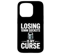 Losing 10MM Sockets is My Curse Car Guy Humour Car Mechanic Coque pour iPhone 15 Pro
