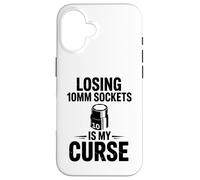 Losing 10MM Sockets is My Curse Car Guy Humour Car Mechanic Coque pour iPhone 16