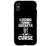 Losing 10MM Sockets is My Curse Car Guy Humour Car Mechanic Coque pour iPhone X/XS