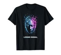 Losing Signal Shirt Identité numérique Glitch Design Mindset T-Shirt