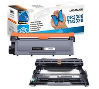LOSMANN 1x Toner + 1x Tambour Compatible pour Brother TN-2320 DR-2300 | pour MFC-L2700DN MFC-L2700DW MFC-L2720DW MFC-L2740DW HL-L2300D HL-L2340DW HL-L2360DN HL-L2365DW DCP-L2500D DCP-L2540DN