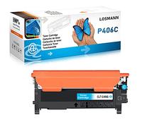 LOSMANN 1x Toner Cyan compatible pour Samsung 406S CLP-360 CLT-C406S pour Samsung Xpress C410W C460 C460FW C460W C467W Samsung CLP-360 CLP-360N CLP-360ND CLP-362 CLP-363 CLP-364 CLP-365 CLP-365W