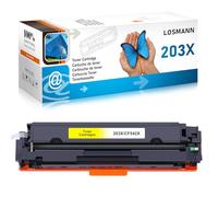 LOSMANN 203X Toner Compatible pour HP 203X CF542X 203A CF542A pour HP Color Laserjet Pro MFP M281fdw MFP M280nw MFP M281cdw MFP M281fdn, HP Color Laserjet Pro M254dw M254dn M254nw (Jaune)