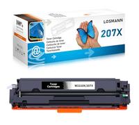 LOSMANN 207X W2210X avec puce Toner compatible avec HP 207X 207A W2210A de rechange pour HP Color LaserJet Pro MFP M283fdw M255dw M282nw M283fdn M255nw (Noir)