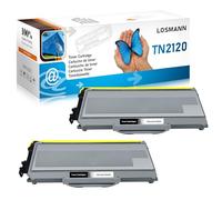 LOSMANN 2x Cartouche de Toner Compatible pour TN-2120 TN2120 pour Brother DCP-7030 DCP-7040 DCP-7045N HL-2140 HL-2150N HL-2170 HL-2170W MFC-7320 MFC-7340 MFC-7440N MFC-7840W