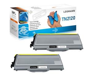 LOSMANN 2x Cartouche de Toner Compatible pour TN-2120 TN2120 pour Brother DCP-7030 DCP-7040 DCP-7045N HL-2140 HL-2150N HL-2170 HL-2170W MFC-7320 MFC-7340 MFC-7440N MFC-7840W