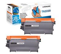 LOSMANN 2X Toner Compatible pour Brother TN-2220 TN2220 TN-2010 | pour MFC-7360N MFC-7460DN MFC-7860DW FAX-2840 FAX-2940 HL-2130 HL-2240 HL-2250DN HL-2135W DCP-7055 DCP-7060D DCP7065DN