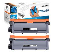 LOSMANN 2x Toner compatible pour Brother TN-2320 TN2320 pour Brother MFC-L2740DW HL-L2300D L2320D L2321D L2340DW L2360DN L2360DW L2361DN L2365DW L2380DW DCP-L2500D L2520DW L2540DN L2560CDN L2560CDW