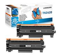 LOSMANN 2X Toner Compatible pour Brother TN-2420 TN-2410 TN2420 pour Brother HL-L2310D HL-L2350DN HL-L2370DN HL-L2375DW DCP-L2510D DCP-L2530DW MFC-L2710DN MFC-L2710DW MFC-L2730DW MFC-L2750DW