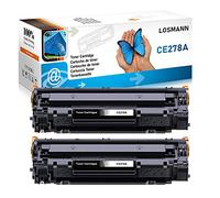 LOSMANN 2X Toner Compatible pour HP CE278A 78A pour HP LaserJet M1536DNF M1536MFP P1566 P1560 P1606 P1606DN Canon LBP6200D LBP6200DW LBP6230D LBP6230DW (2 Noir)