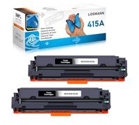 LOSMANN 415A Cartouches de Toner compatibles pour HP 415A 415X W2030A W2030X pour HP Color Laserjet Pro MFP M479fdw M479fnw M479fdn M479dw M454dn M454dw M479 M454 (Noir, 2-Pack)