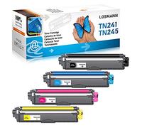 LOSMANN 4X Cartouche de Toner Compatible Remplacement pour Brother TN-241 TN-245 pour DCP-9020CDW DCP-9015CDW HL-3140CW HL-3150CDW HL-3170CDW MFC-9140CDN MFC-9130CW MFC-9330CDW MFC-9340CDW