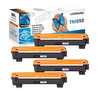 LOSMANN 4X Toner Compatible pour Brother TN1050 TN-1050 | Compatible pour Brother DCP-1510 DCP-1512 DCP-1612W DCP-1610W MFC-1910W MFC-1810 HL-1110 HL-1210W HL-1212W HL-1112