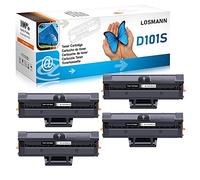 LOSMANN 4X Toner Compatible pour Samsung D101S MLT-D101S ML-2161 pour Samsung ML-2160 ML-2162 ML-2164 ML-2164W ML-2165 ML-2165W ML-2168 SCX-3400 SCX-3400F SCX-3401 SCX-3405 SCX-3405F SCX-3405FW