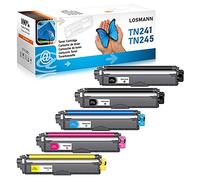 LOSMANN 5x Cartouche de Toner Compatible Remplacement pour Brother TN-241 TN-245 pour DCP-9020CDW DCP-9015CDW HL-3140CW HL-3150CDW HL-3170CDW MFC-9140CDN MFC-9130CW MFC-9330CDW MFC-9340CDW