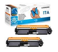 LOSMANN CF217A Cartouche de Toner Compatible pour HP 17A CF217A pour HP LaserJet Pro MFP M130fw M130nw M130fn M130a, HP LaserJet Pro M102w M102a (2 Noir)