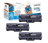 LOSMANN D111L Compatible Cartouche de Toner Remplacement pour Samsung MLT-D111S MLT-D111L pour Samsung Xpress SL M2026 M2070 M2020W M2020 M2022 M2022W M2026W M2070W M2070F M2070FW (3 Noir)