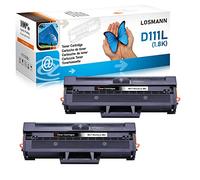 LOSMANN D111L Compatible Cartouche de Toner Remplacement pour Samsung MLT-D111S MLT-D111L pour Samsung Xpress SL M2026 M2070 M2020W M2020 M2022 M2022W M2026W M2070W M2070F M2070FW (2 Noir)