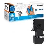 LOSMANN TK-5240 Noir Cartouche de Toner Compatible pour Kyocera TK5240K pour Kyocera Ecosys M5526cdw M5526cdn, Kyocera Ecosys P5026cdw P5026cdn (1 Noir)